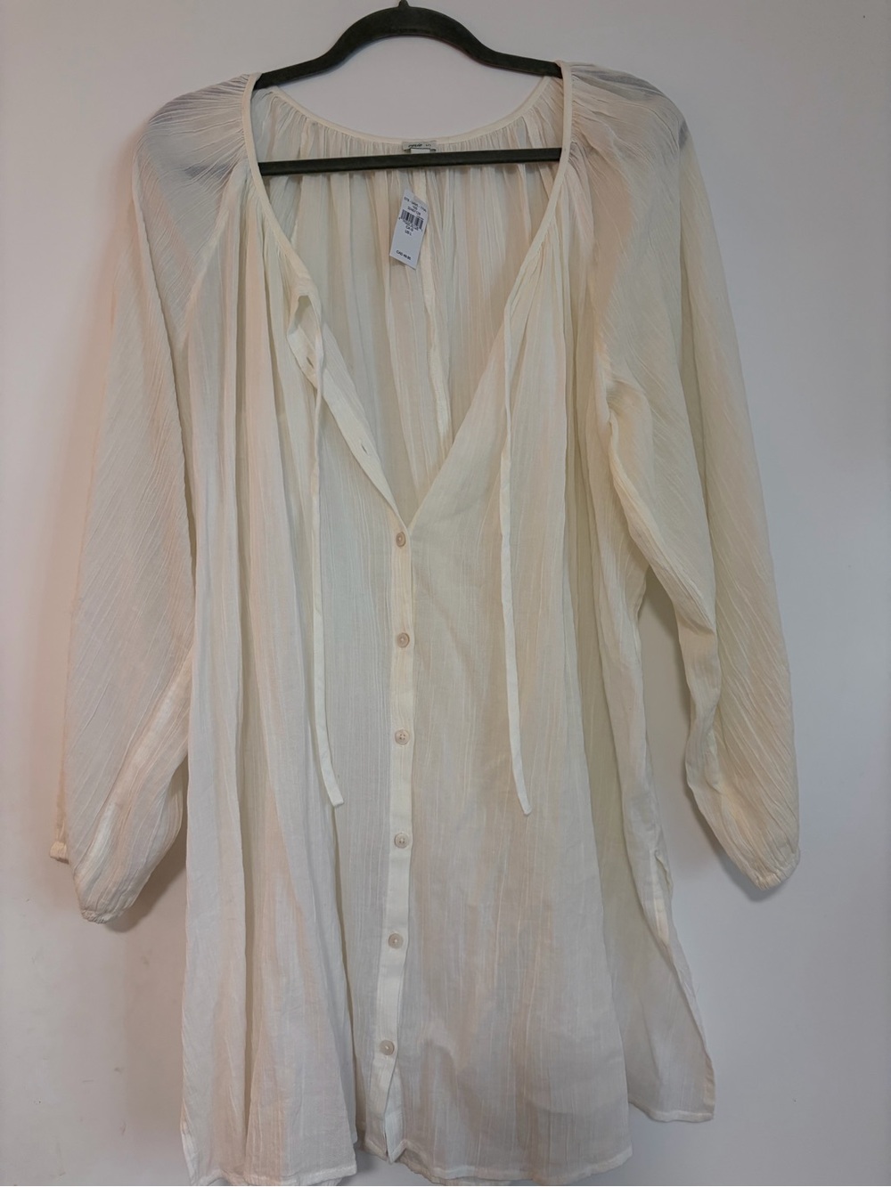 🆕 Aerie Lightweight white swim coverup